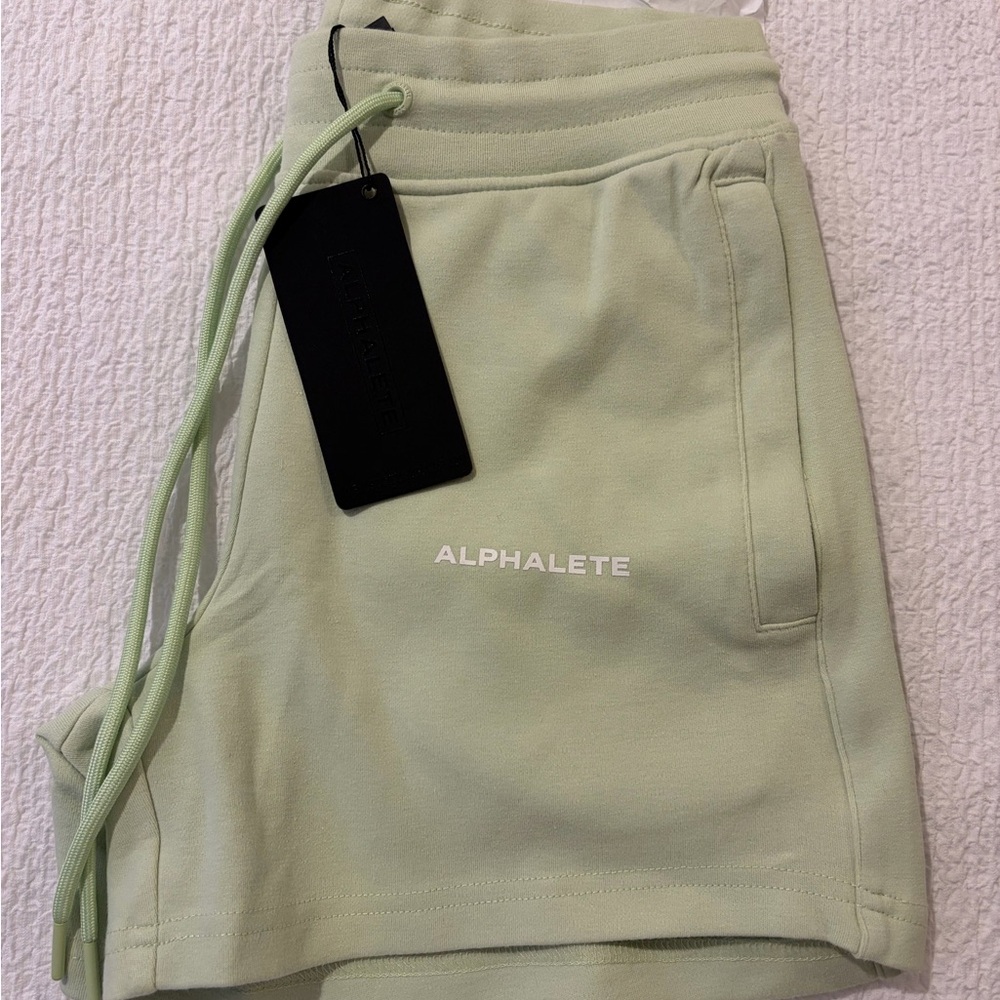 Alphalete Women's Light Green Athletic Shorts